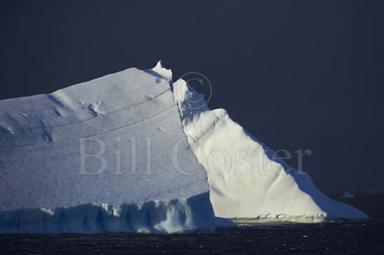 Icebergs and Stormy Sky