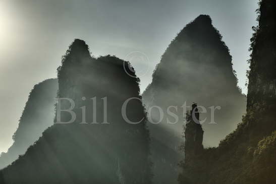 Limestone Karst Hills & Sunlight 