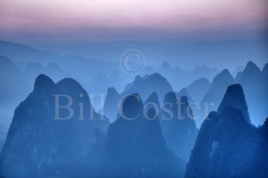 Limestone Karst Hills Pre Dawn
