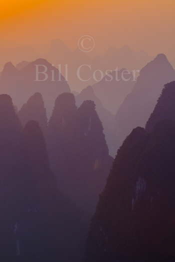 Limestone Karst Hills at Dawn