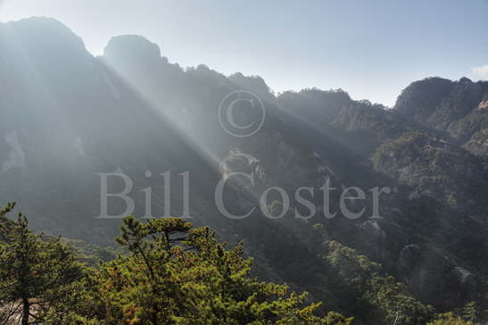 Yellow Mountains Sunrays