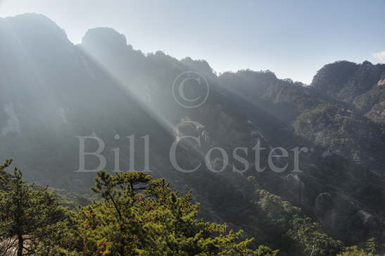 Yellow Mountains Shafts of Sunlight