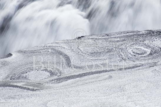 Dettifoss - with ice patterns
